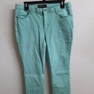 Cato Premium Turquoise Skinny jeans size 14